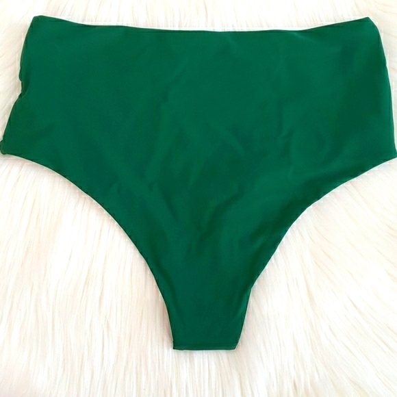 Metallic Straps Bikini Set with Highwaist Bottoms - Picture 6 of 8